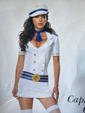 Leg Avenue Sexy Sailor Captain Cosplay Costume Adult Size S/M